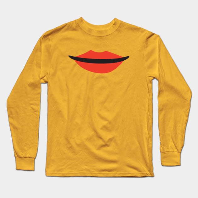 Mini Happy Lips Long Sleeve T-Shirt by DCLawrenceUK